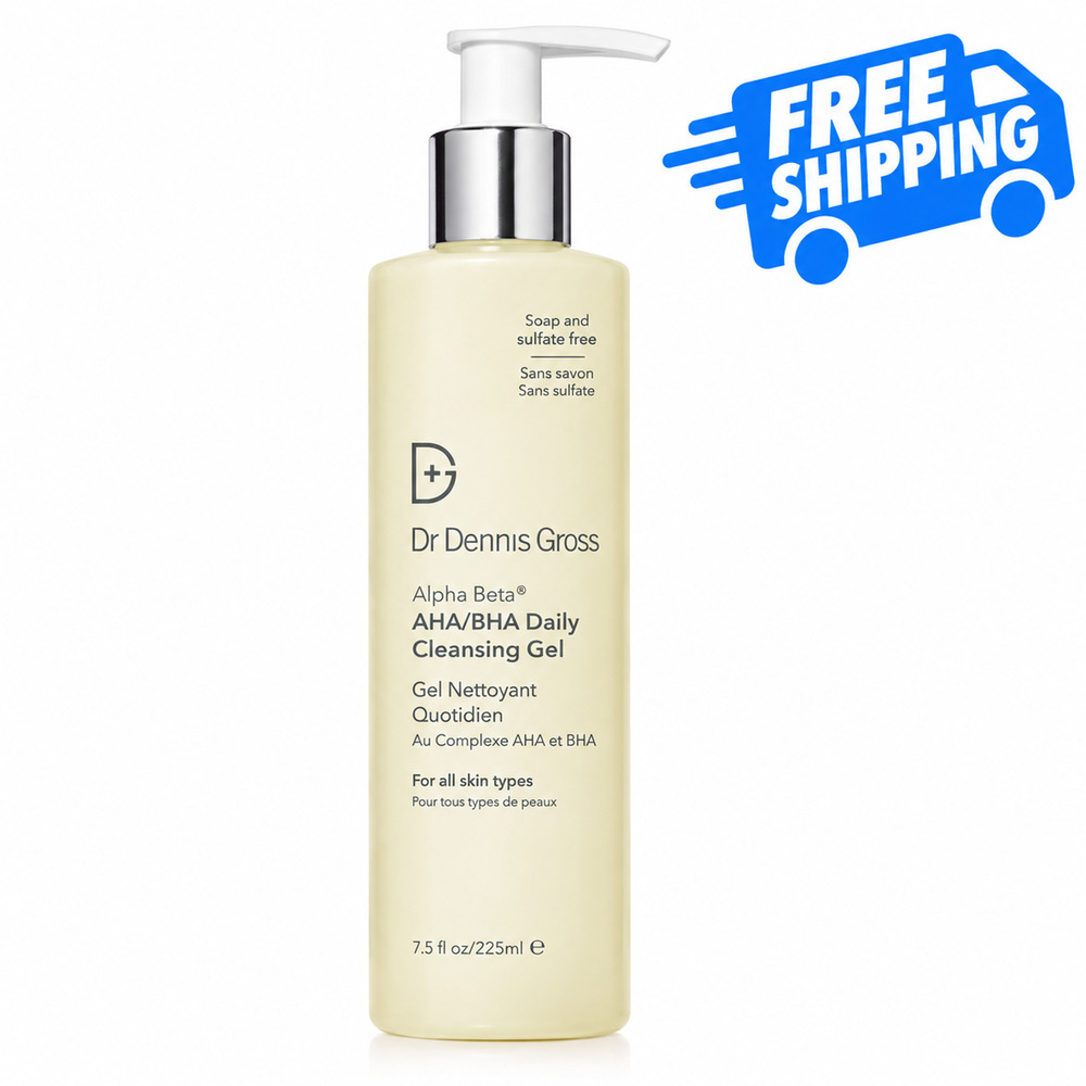 NEW Dr Dennis Gross Alpha Beta AHA BHA Daily Cleansing Gel 225ml 7.5oz